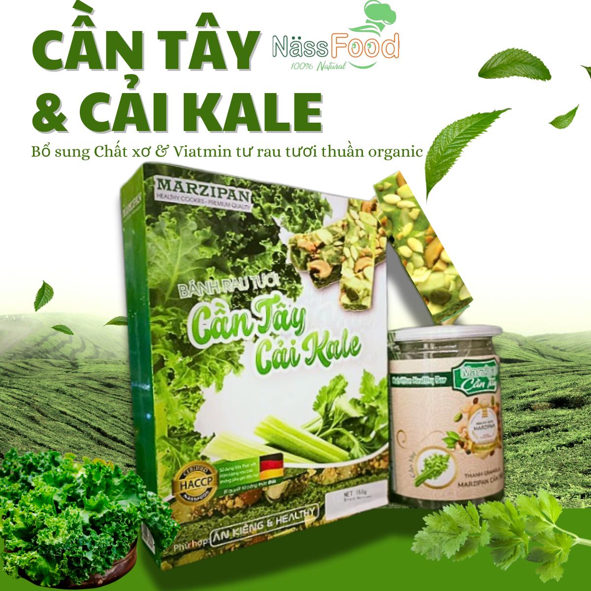 BÁNH RAU TƯƠI CẦN TÂY & CẢI KALE