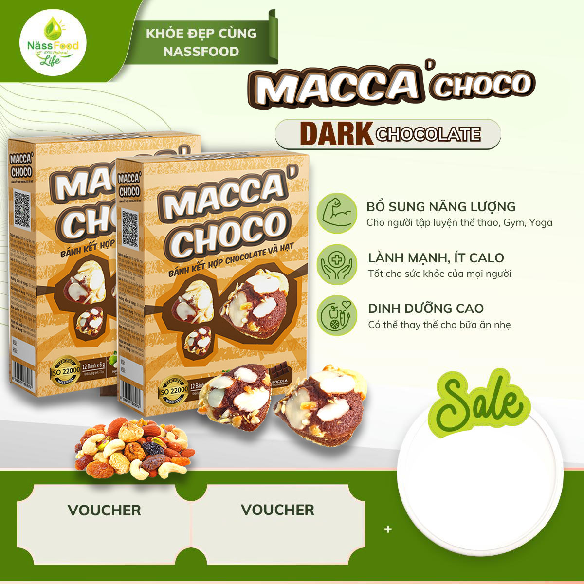BÁNH DINH DƯỠNG MACCA’CHOCO